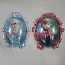 Шар (34''/86 см) Фигура, Зеркало, Холодное сердце, Эльза и Анна